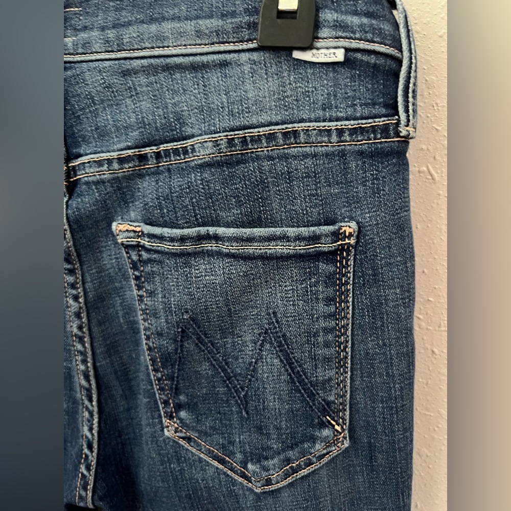 Mother The Stunner Zip Two Step Fray in Girl Crush Size 27 New - Picture 3 of 7